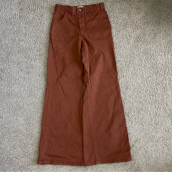Marine Layer Bridget Twill Flare Pants - Picture 2 of 9